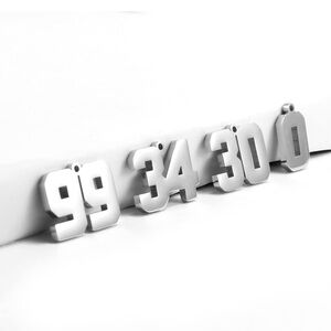 NWT various number SS pendant charm for guy or girl #18-99 remaining